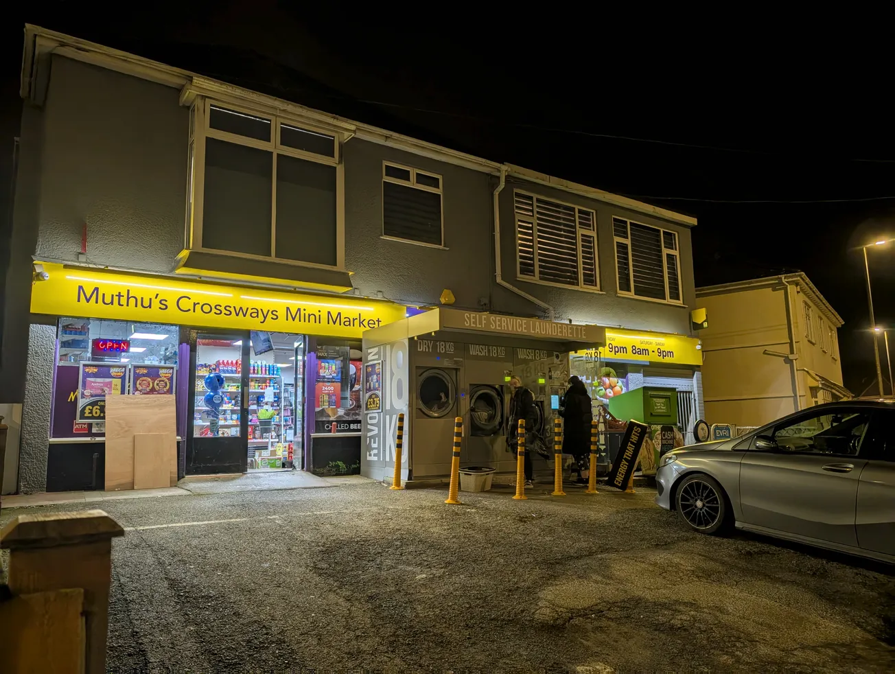 Saltash shop front wrecked in incident